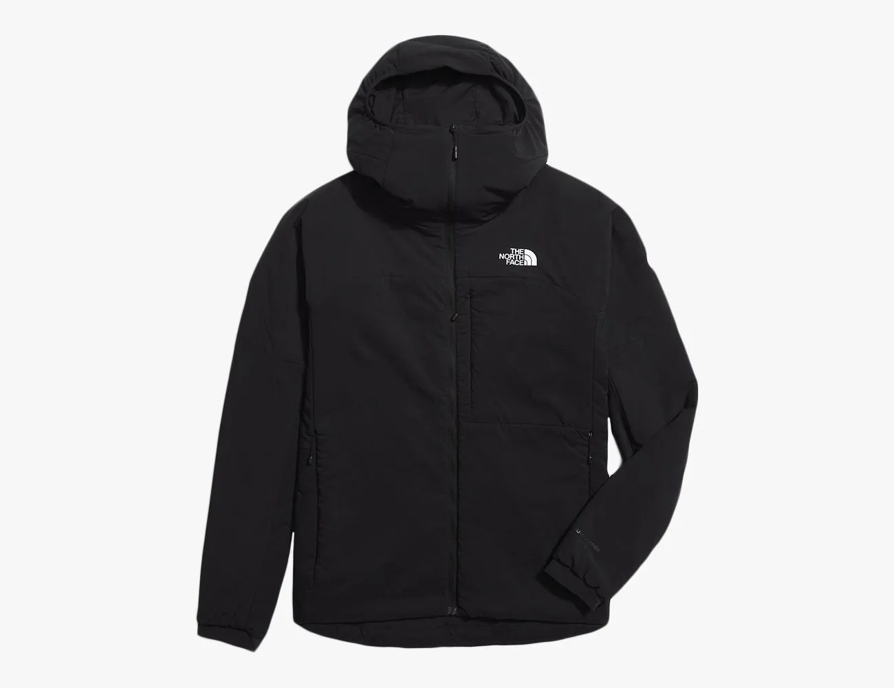 a black hooded sweatshirt