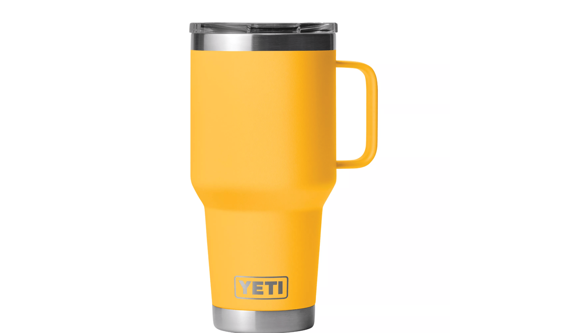 yellow travel mug