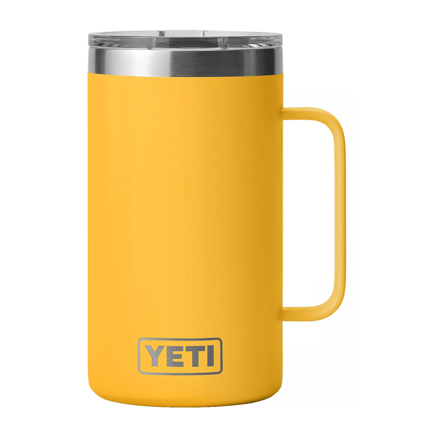 a yellow coffee mug