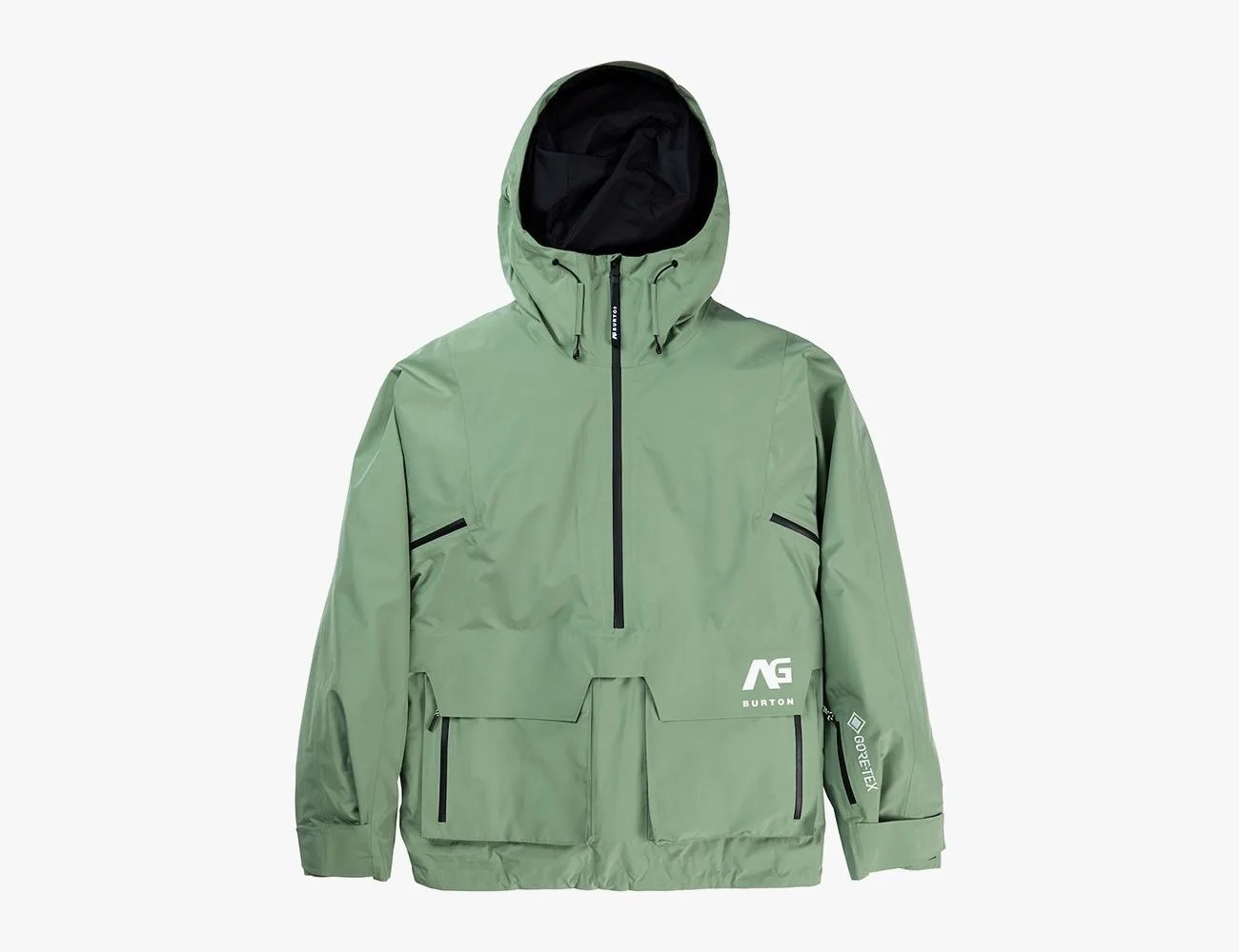 a green jacket with a hood