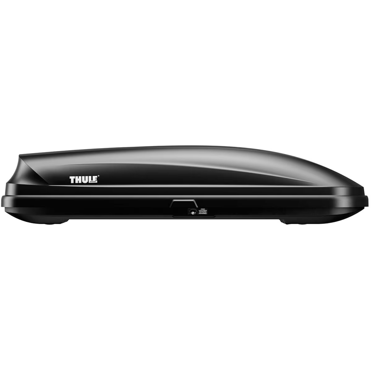 a black stapler with a white background