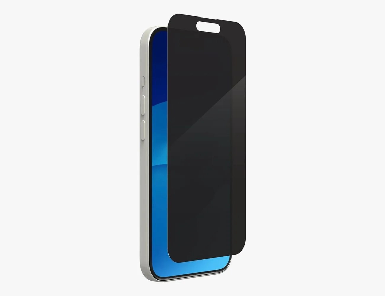 an iphone with a screen protector