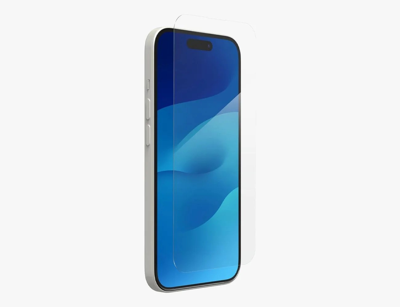 an iphone with a screen protector