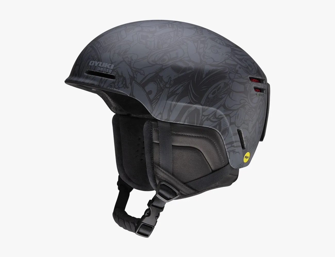 a black helmet