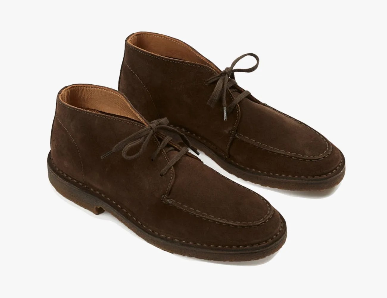 a pair of brown shoes