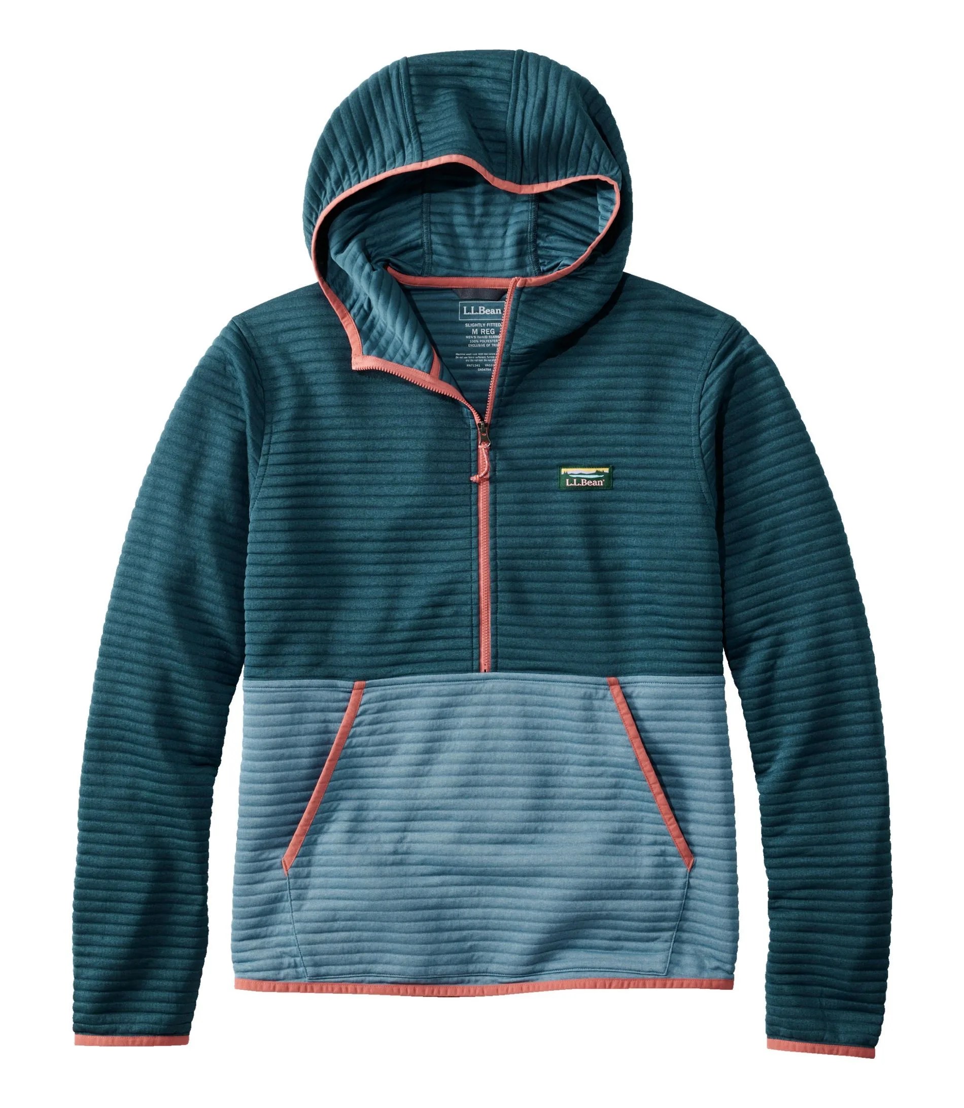 Men's Airlight Knit Half-Zip Hoodie, Colorblock | Sweatshirts & Fleece at L.L.Bean