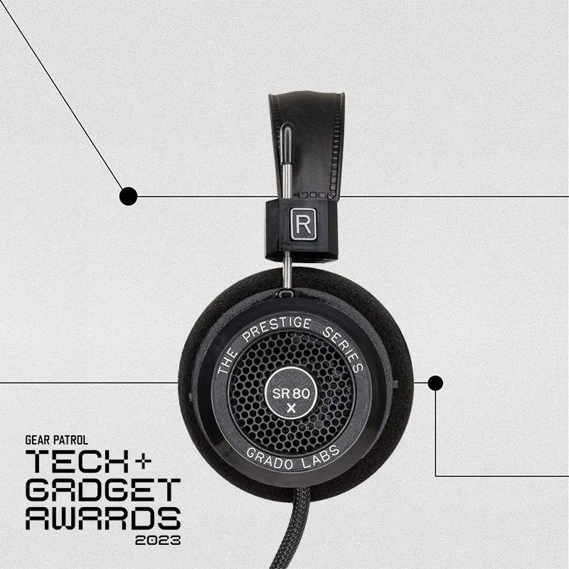 black headphones