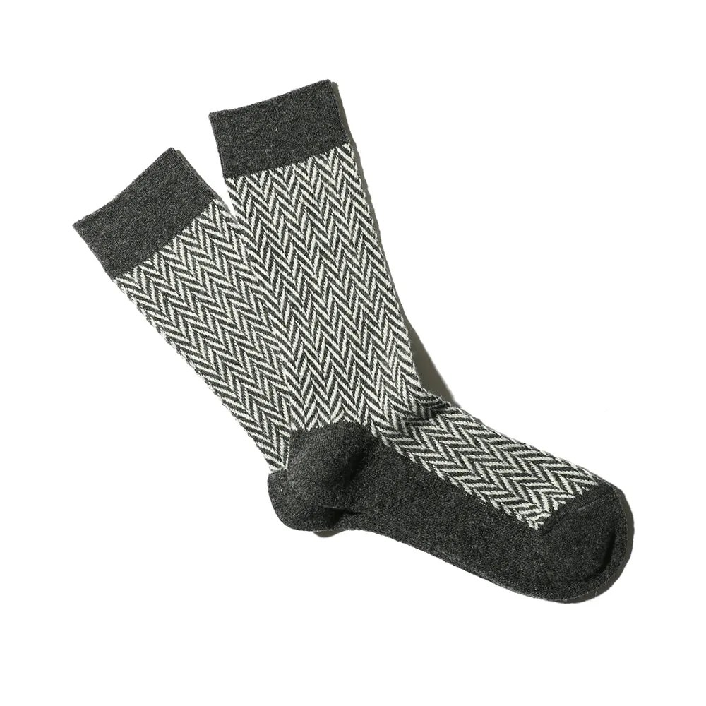 Wool Herringbone Crew