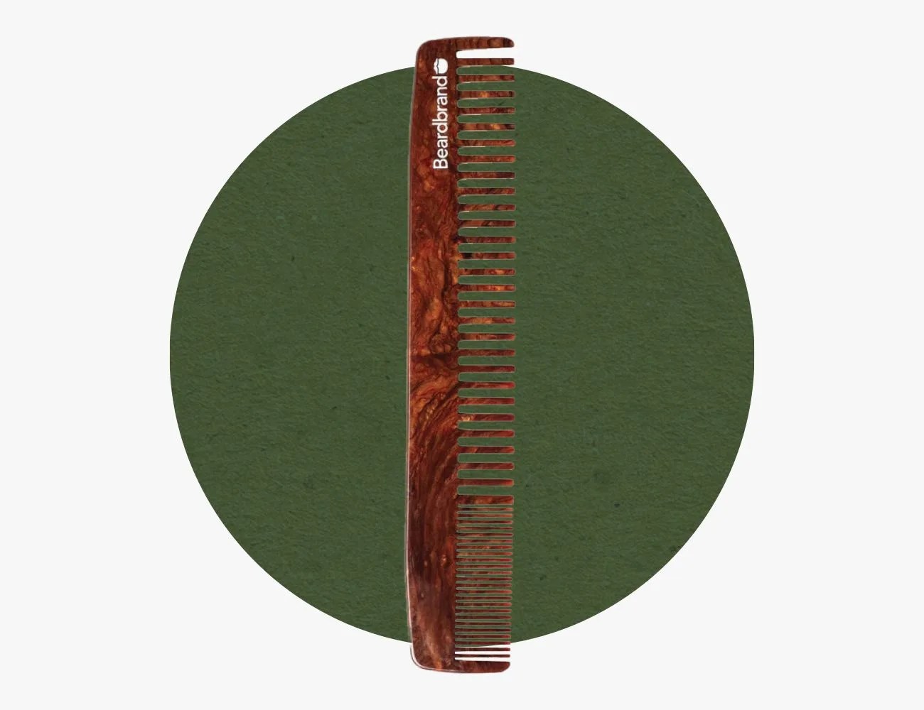 Beardbrand Oval Beard Brush and Beard Comb