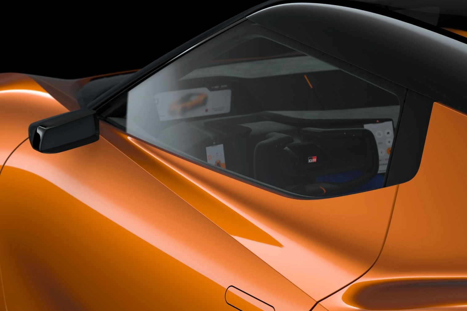 a close up of toyota concept interior