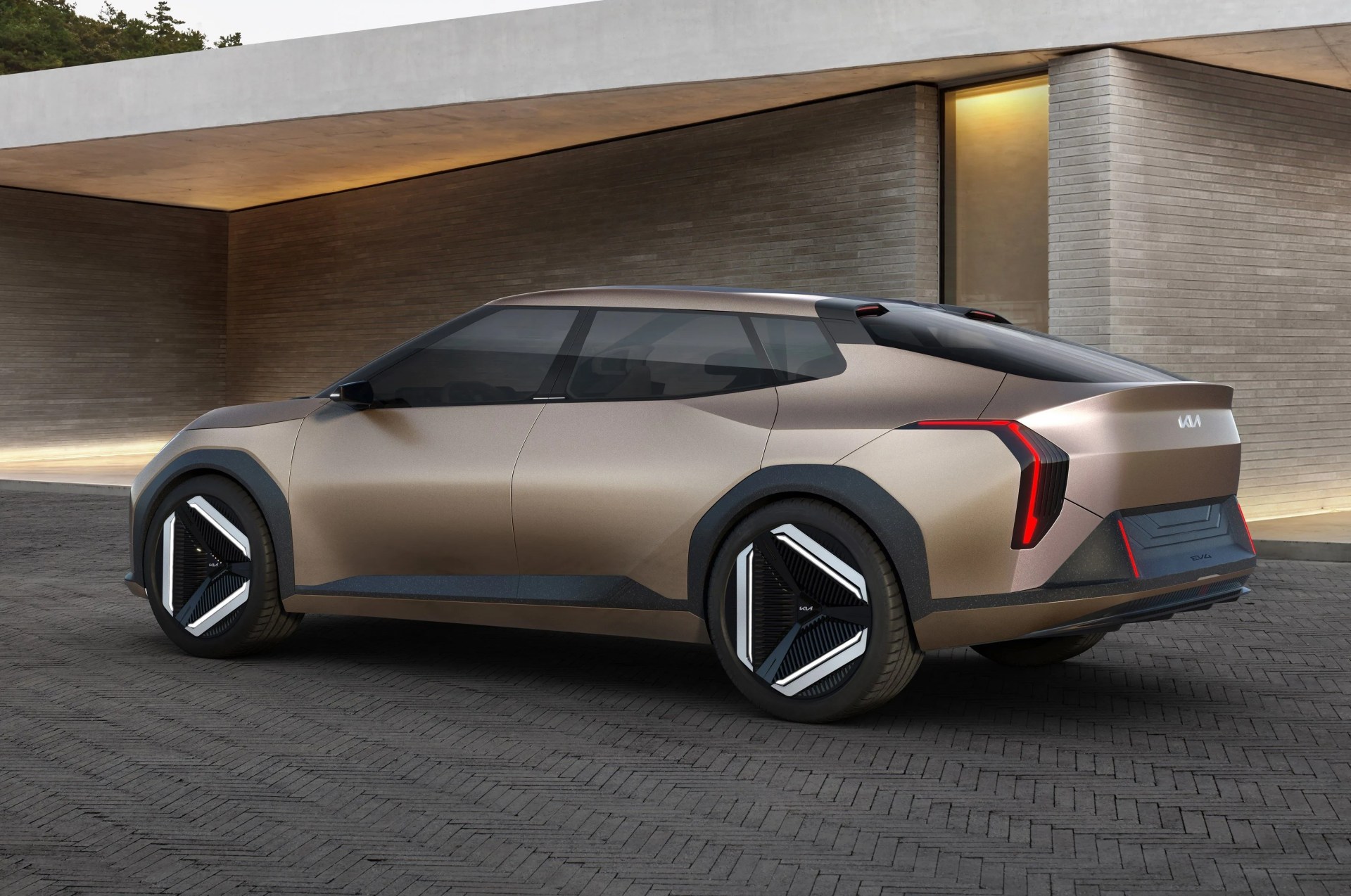 a car parked outside
