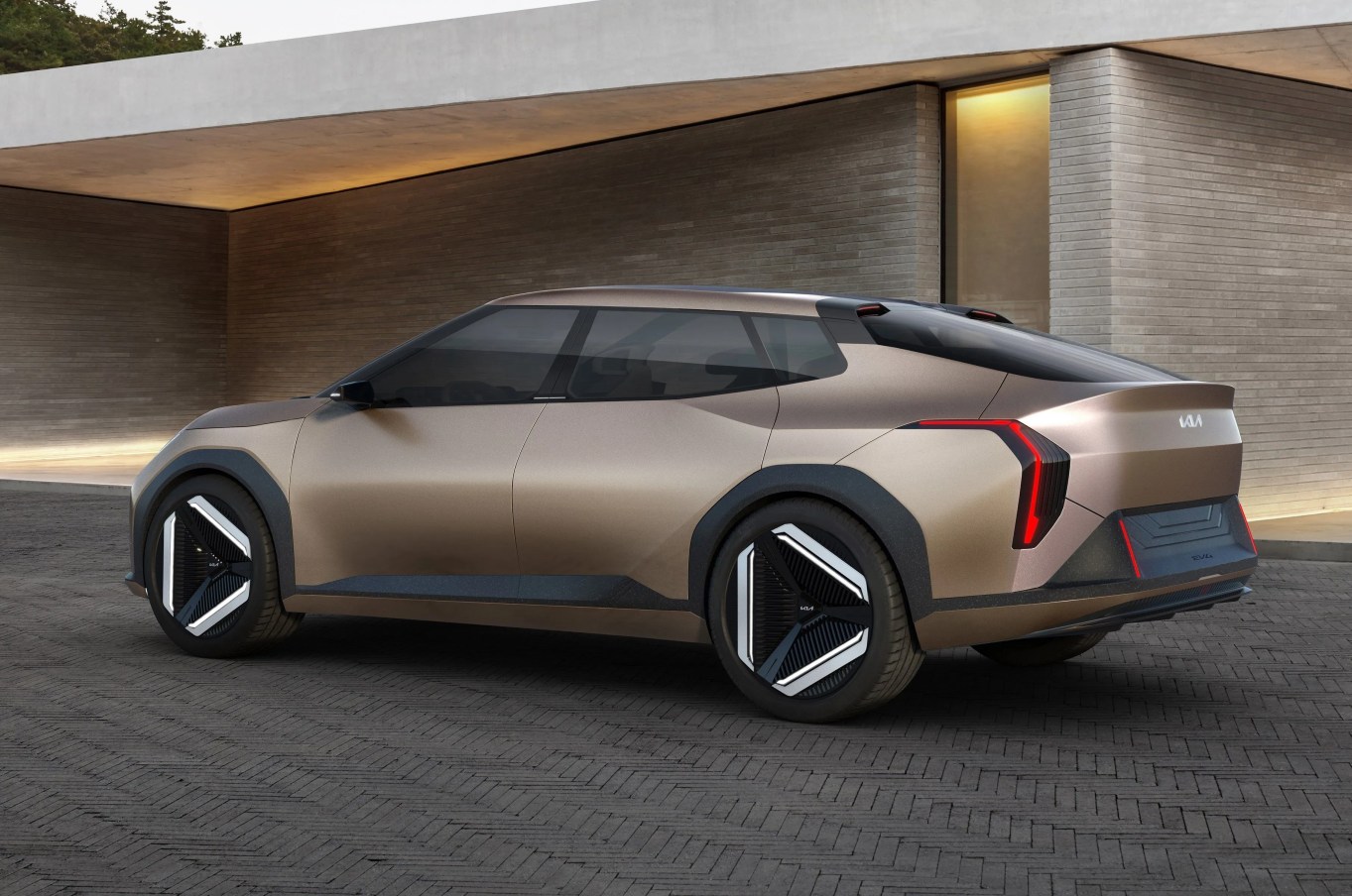 a car parked outside