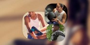 a woman using a massage gun, a woman working out wearing a garmin watch, a man wearing a hyperice shoulder therapy product