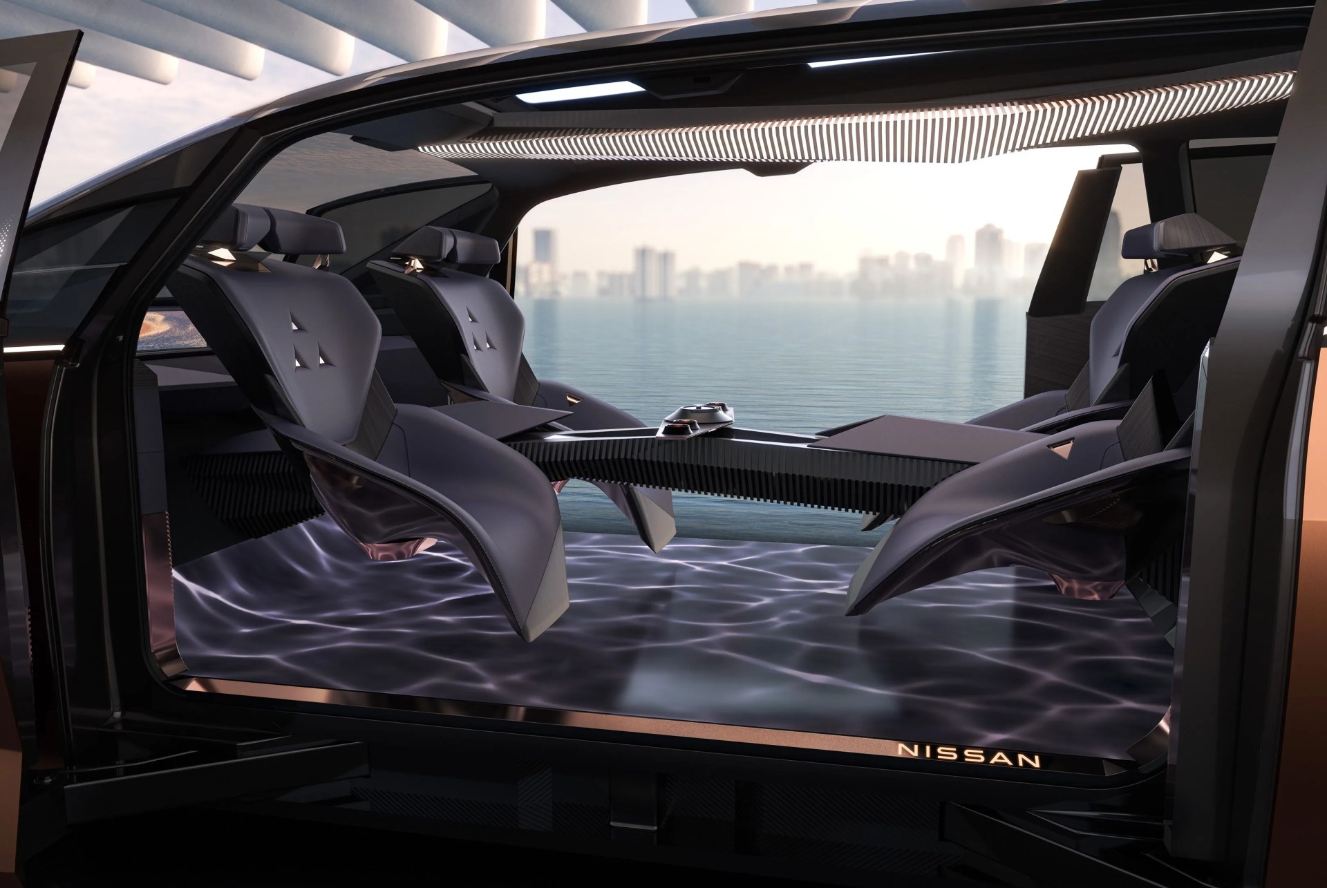 the interior of a car