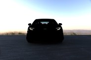 a black car on a road