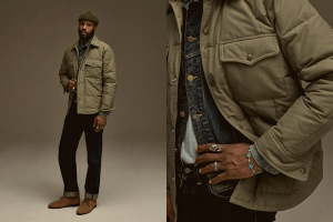 a man wearing a jacket and a hat