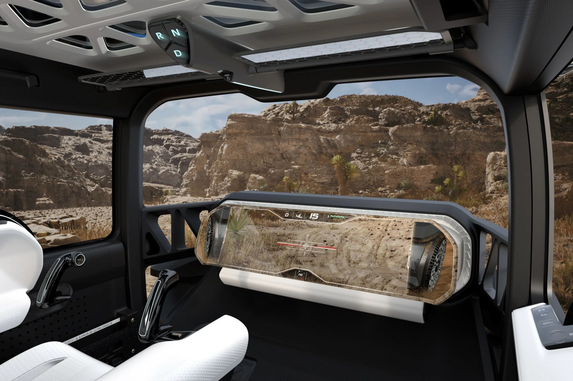 the inside of a toyota concept