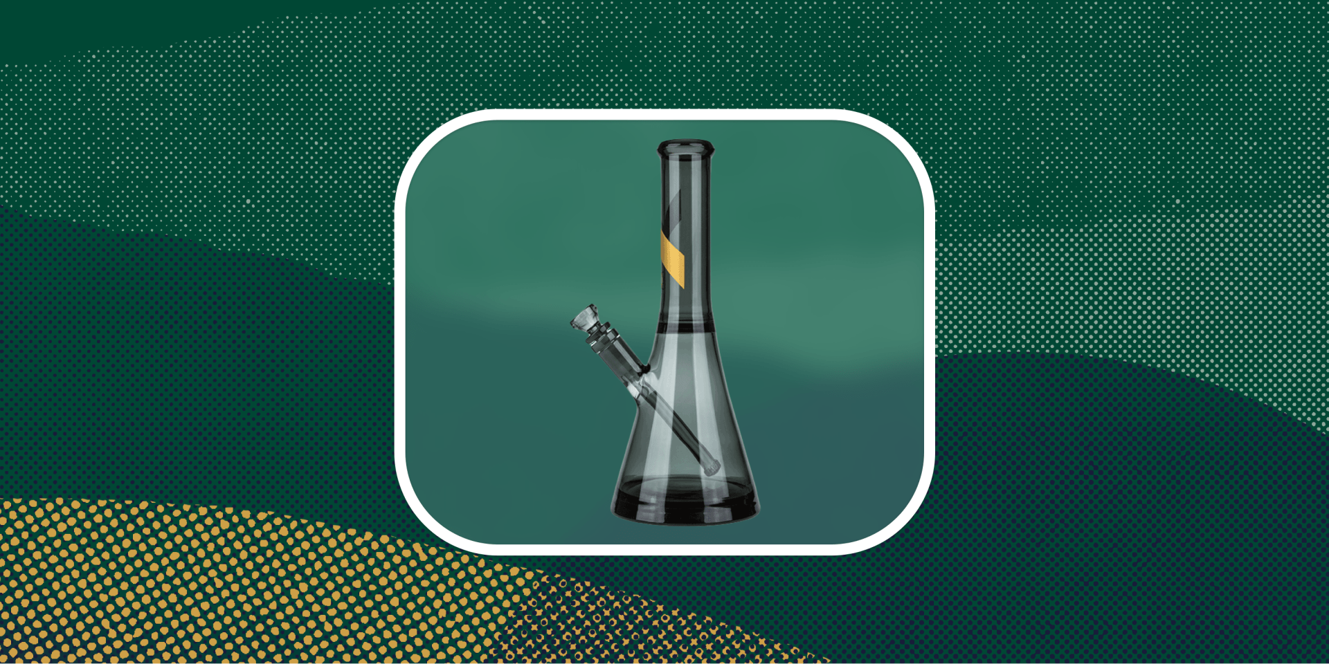 a bong on a green background