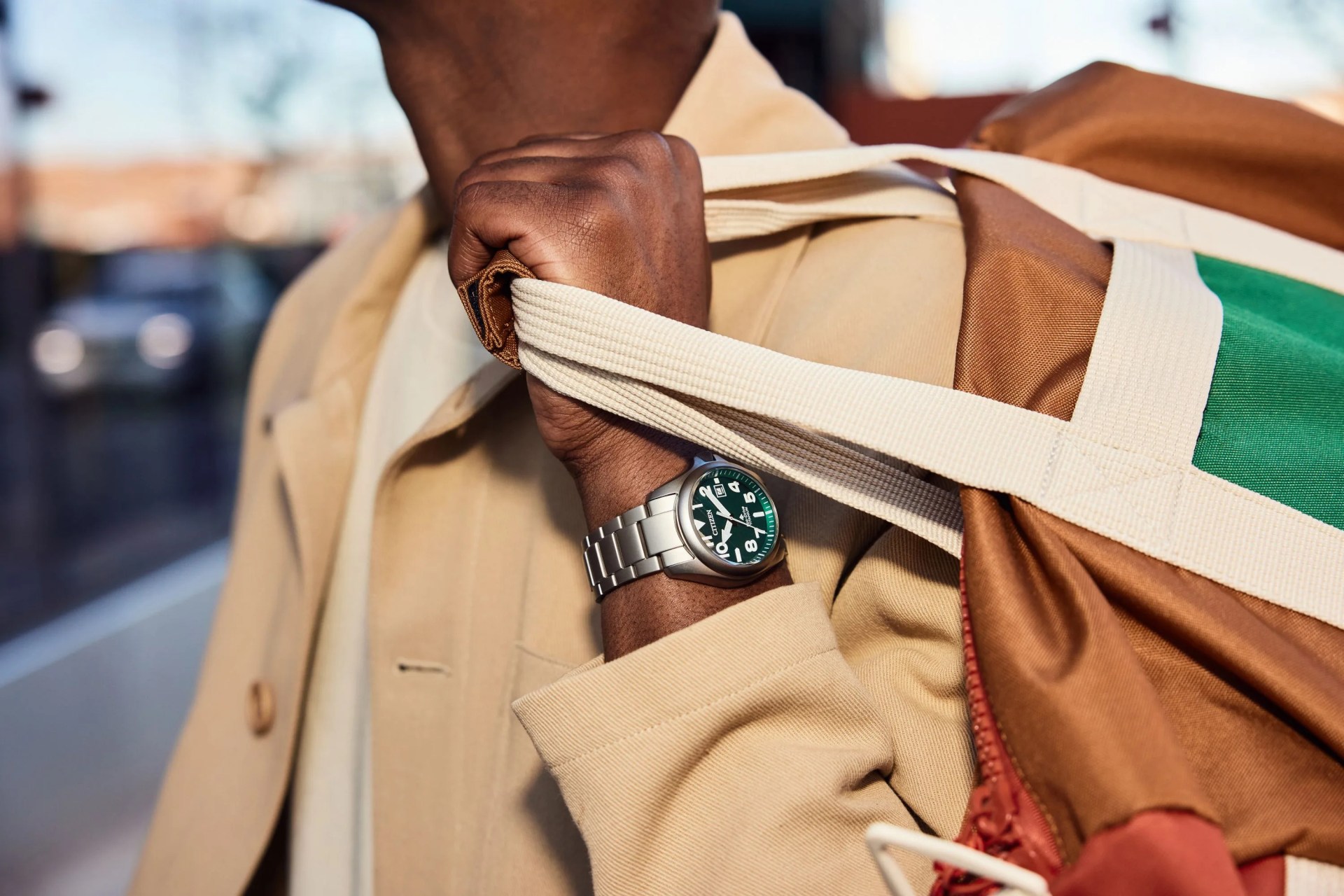citizen watch worn on wrist