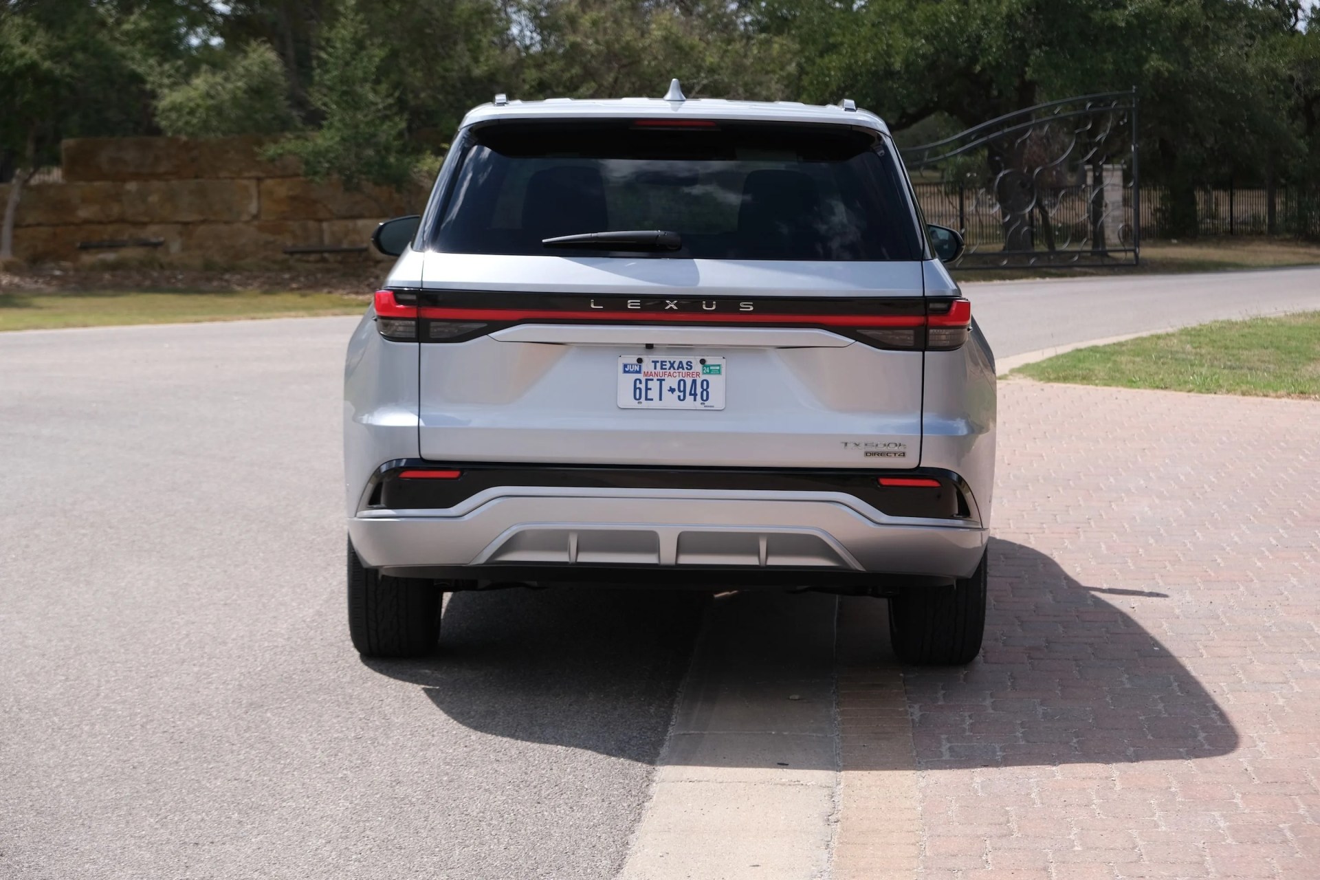 lexus tx from the rear
