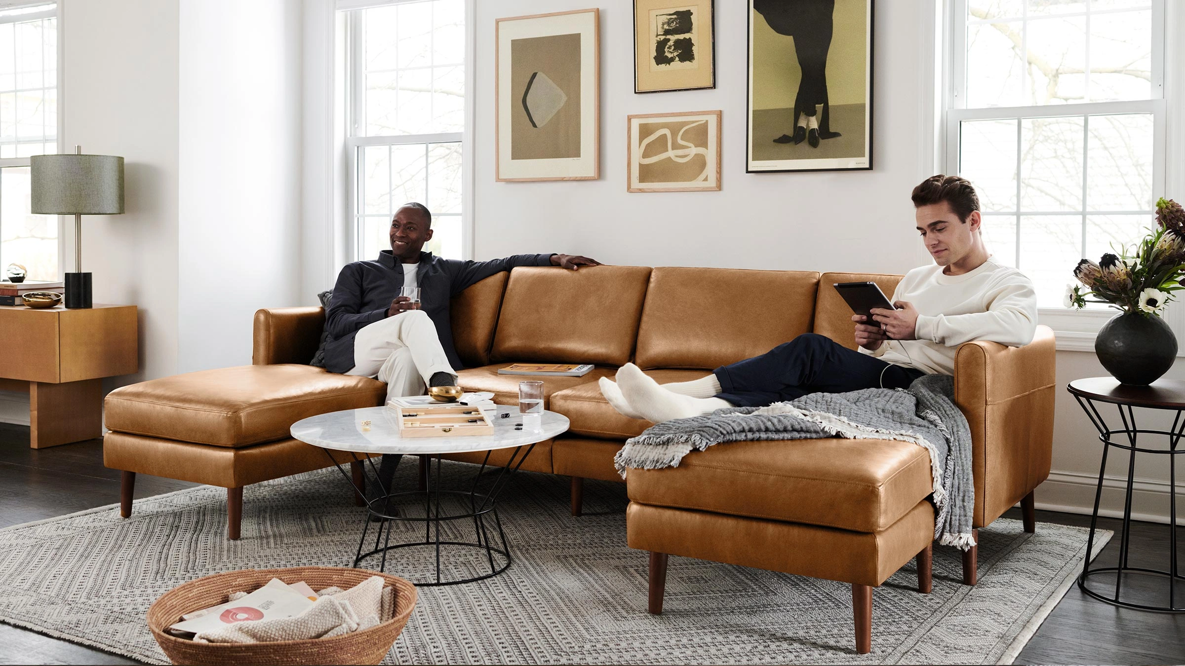 leather couch