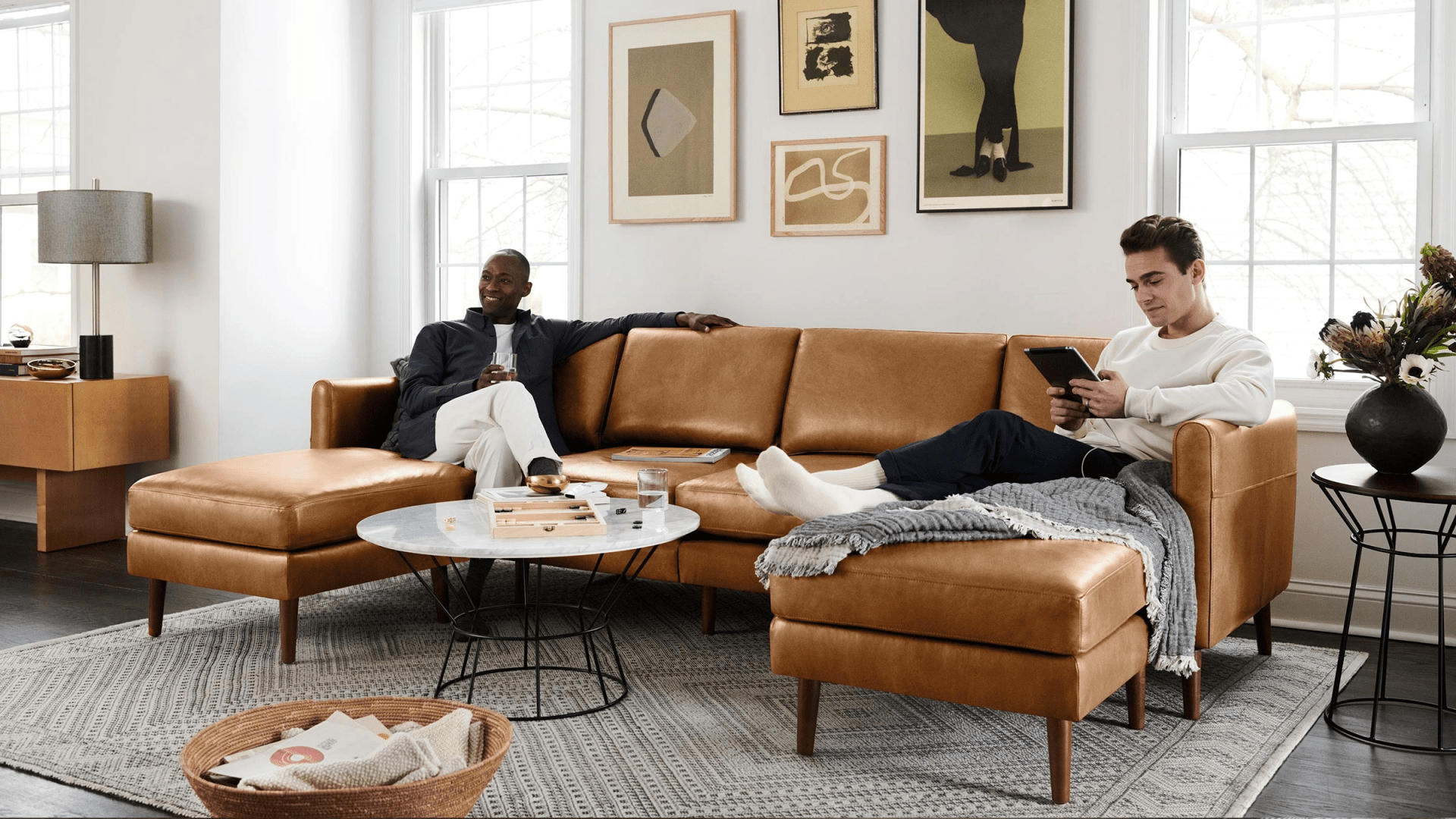 leather couch