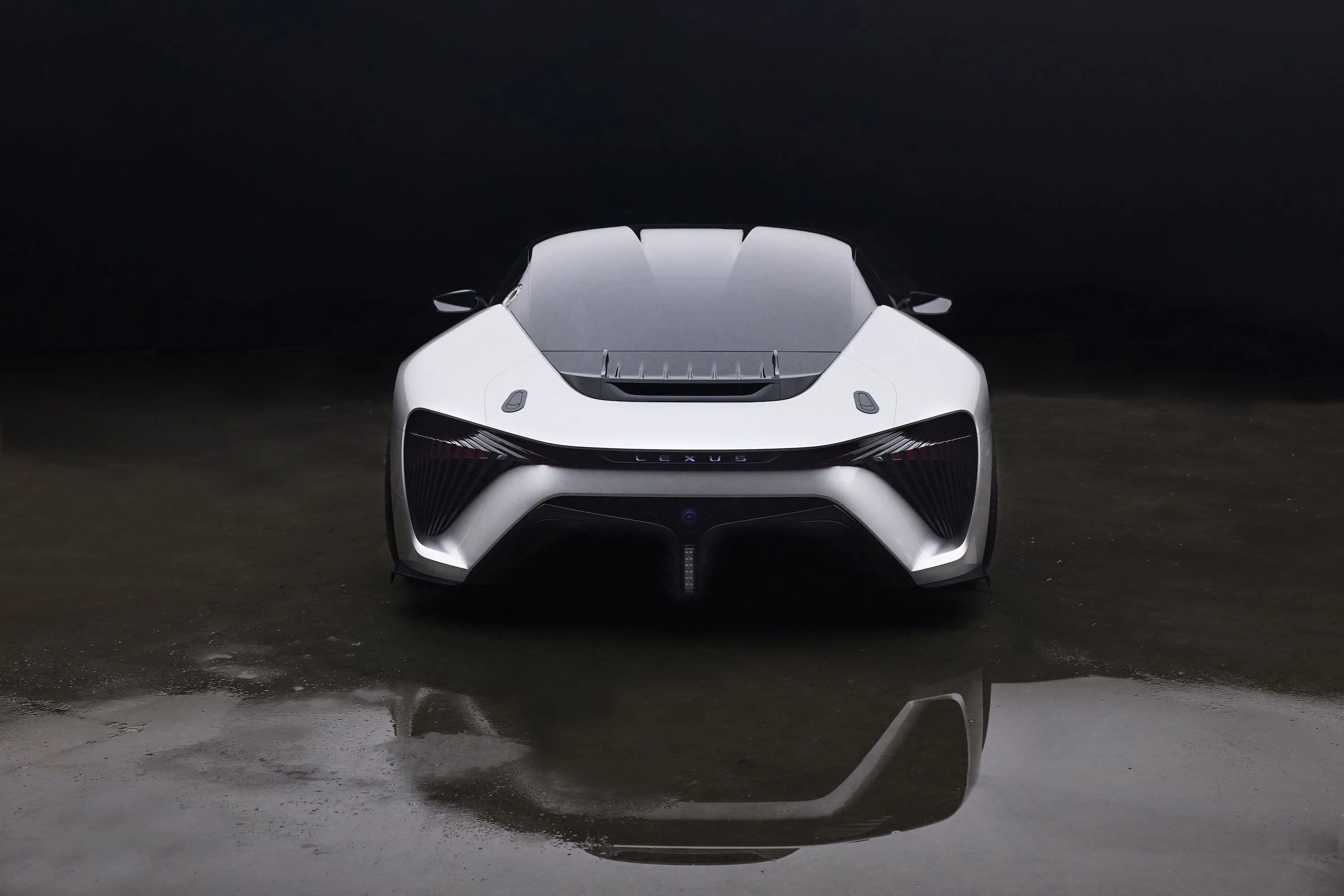 a white sports car