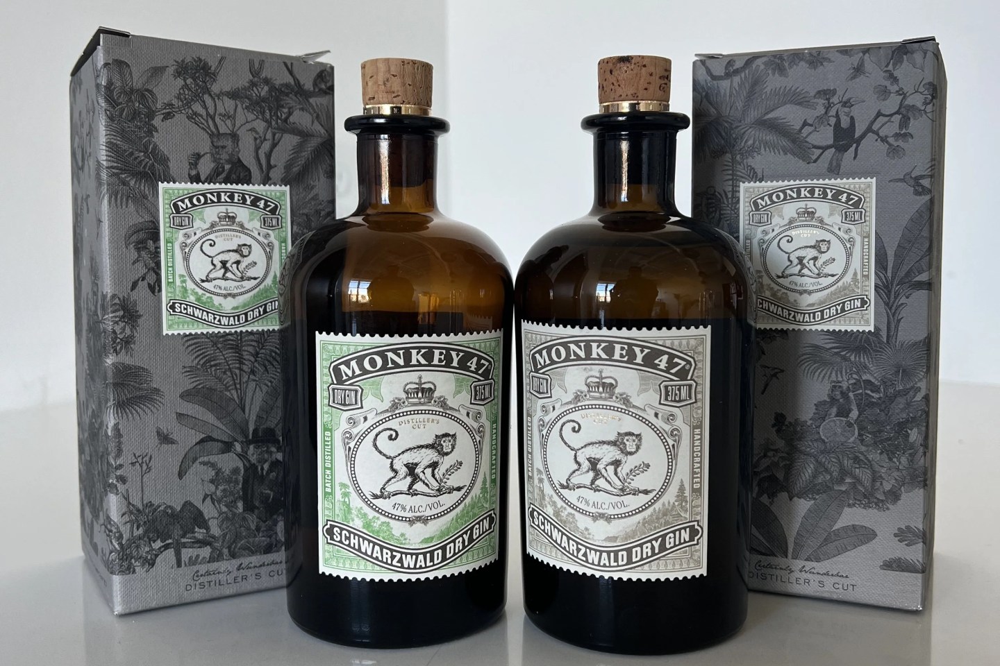 bottles of monkey 47 gin