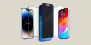 collage of iphone screen protectors