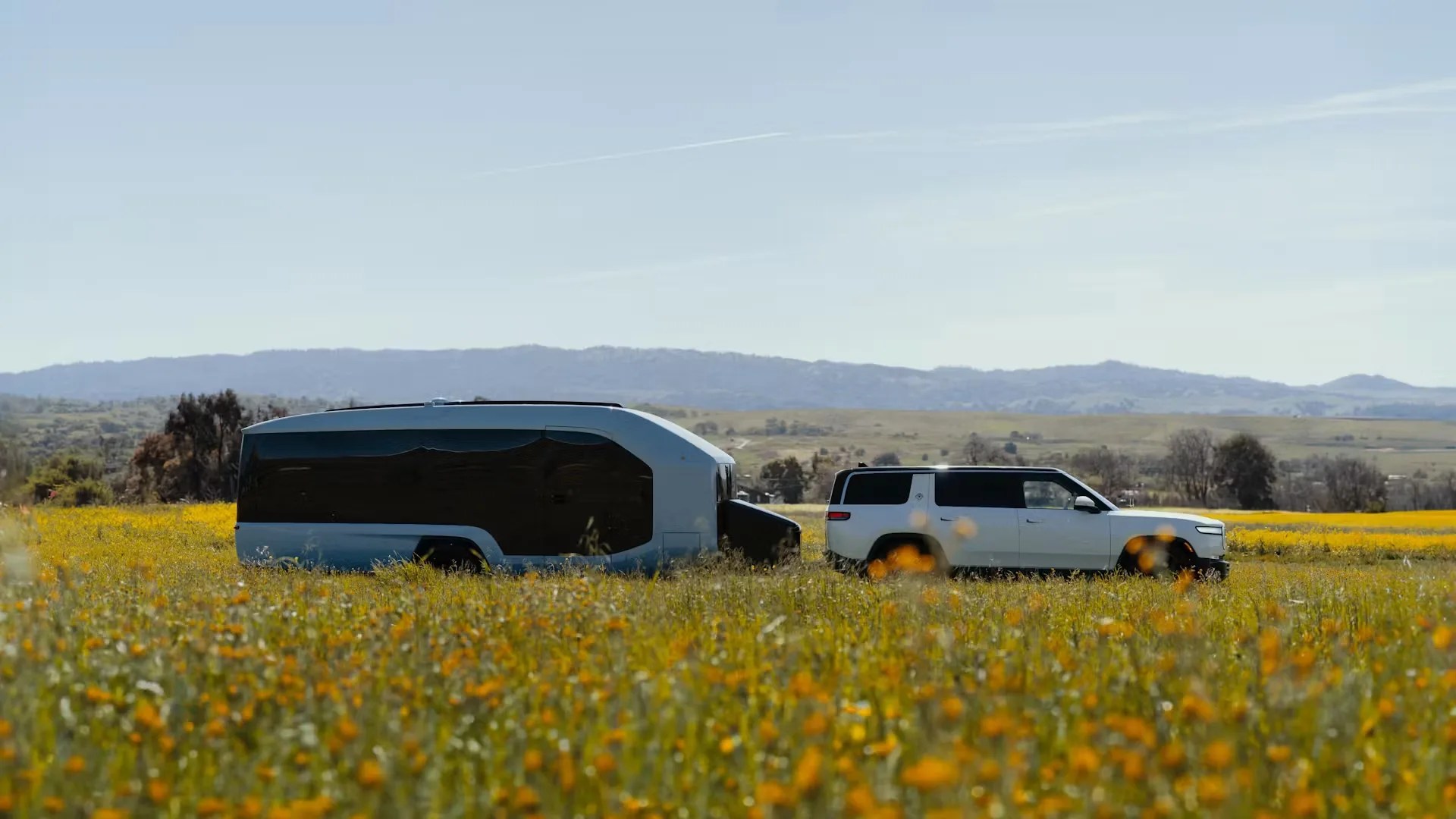 futuristic camping trailer