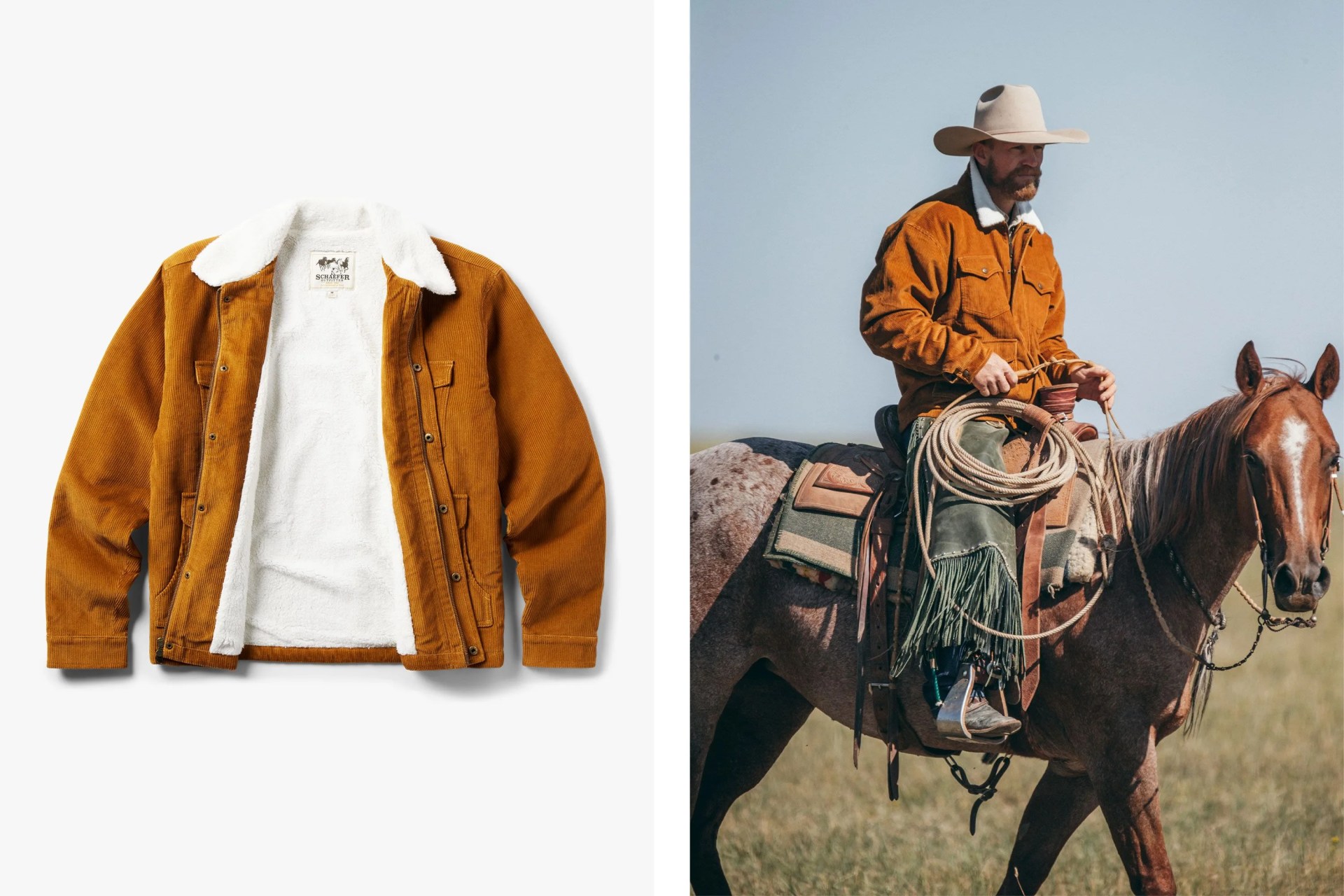 a man wearing a cowboy hat and riding a horse