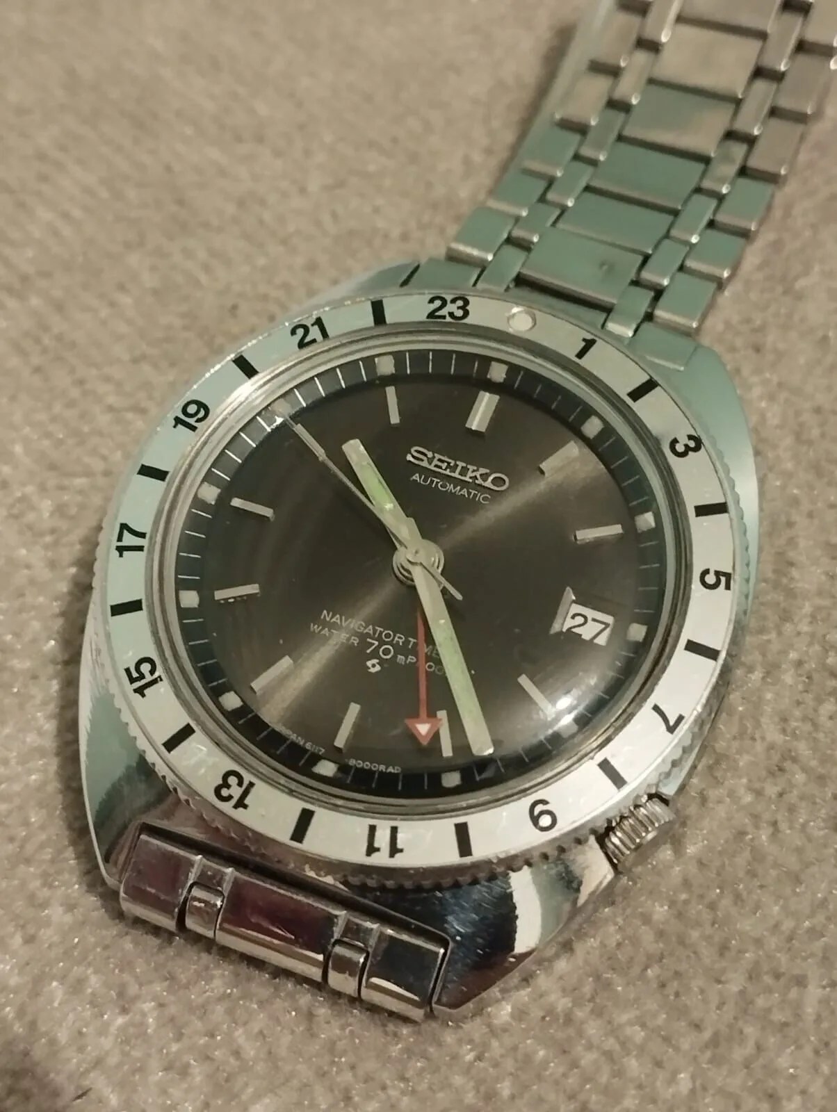vintage seiko gmt watch