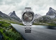 seiko navigator timer reissue watch and mountains