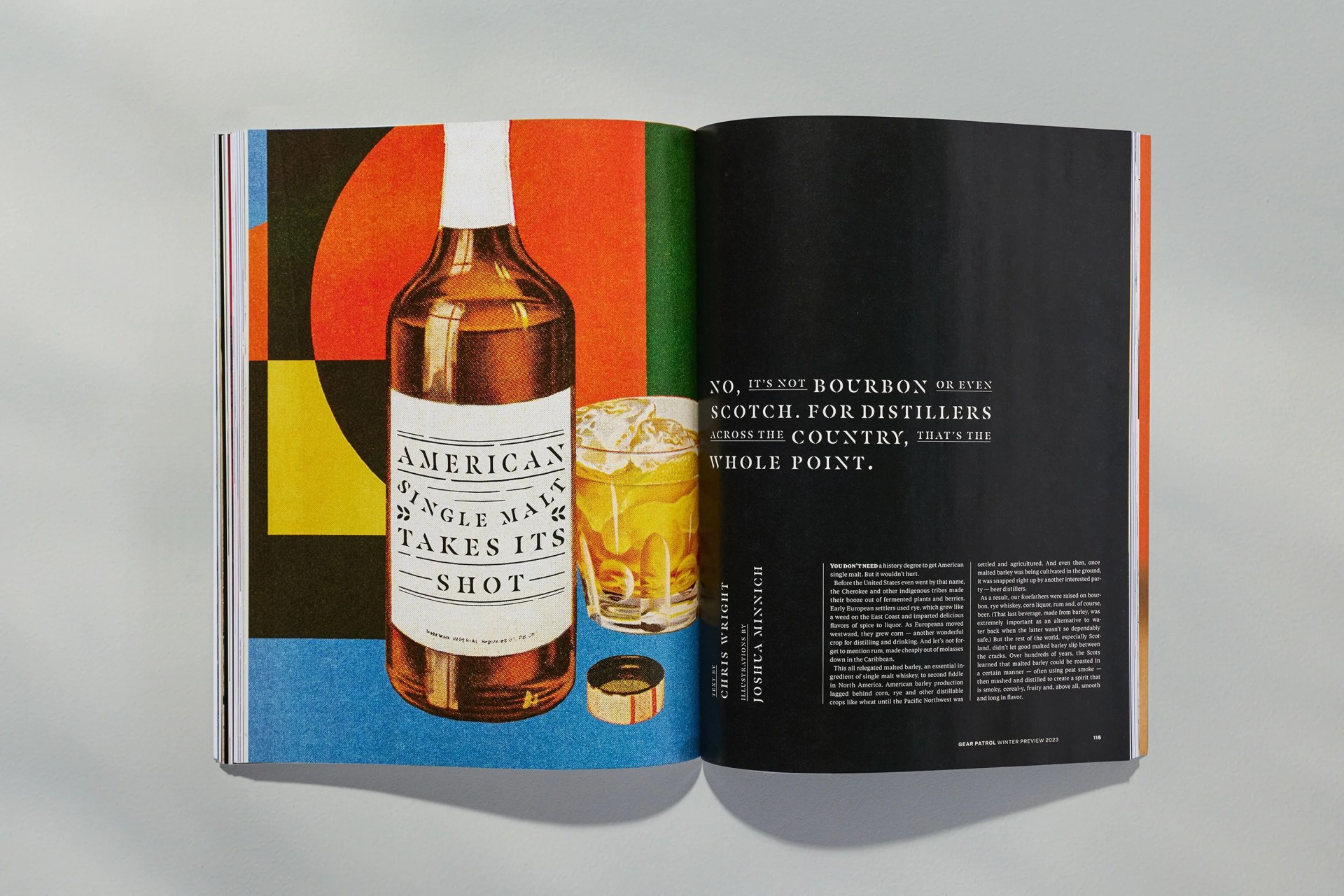 a spread in gear patrol issue 21 magazine