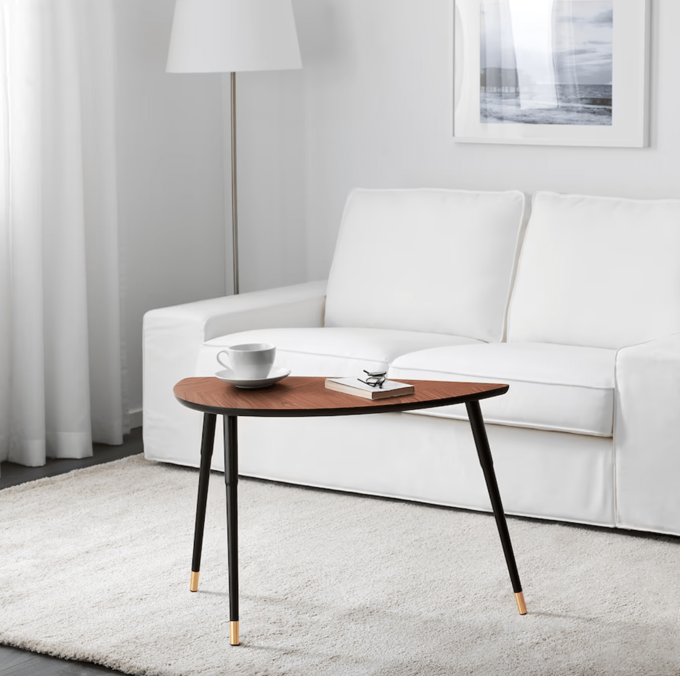 lövbacken side table medium brown