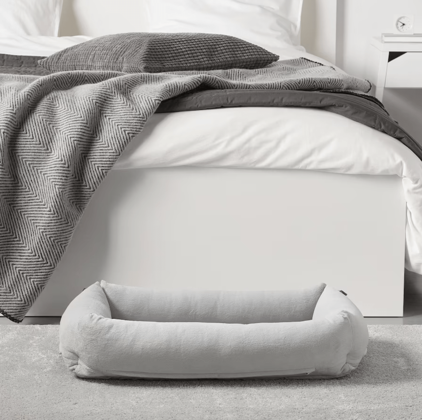 lurvig dog bed light gray