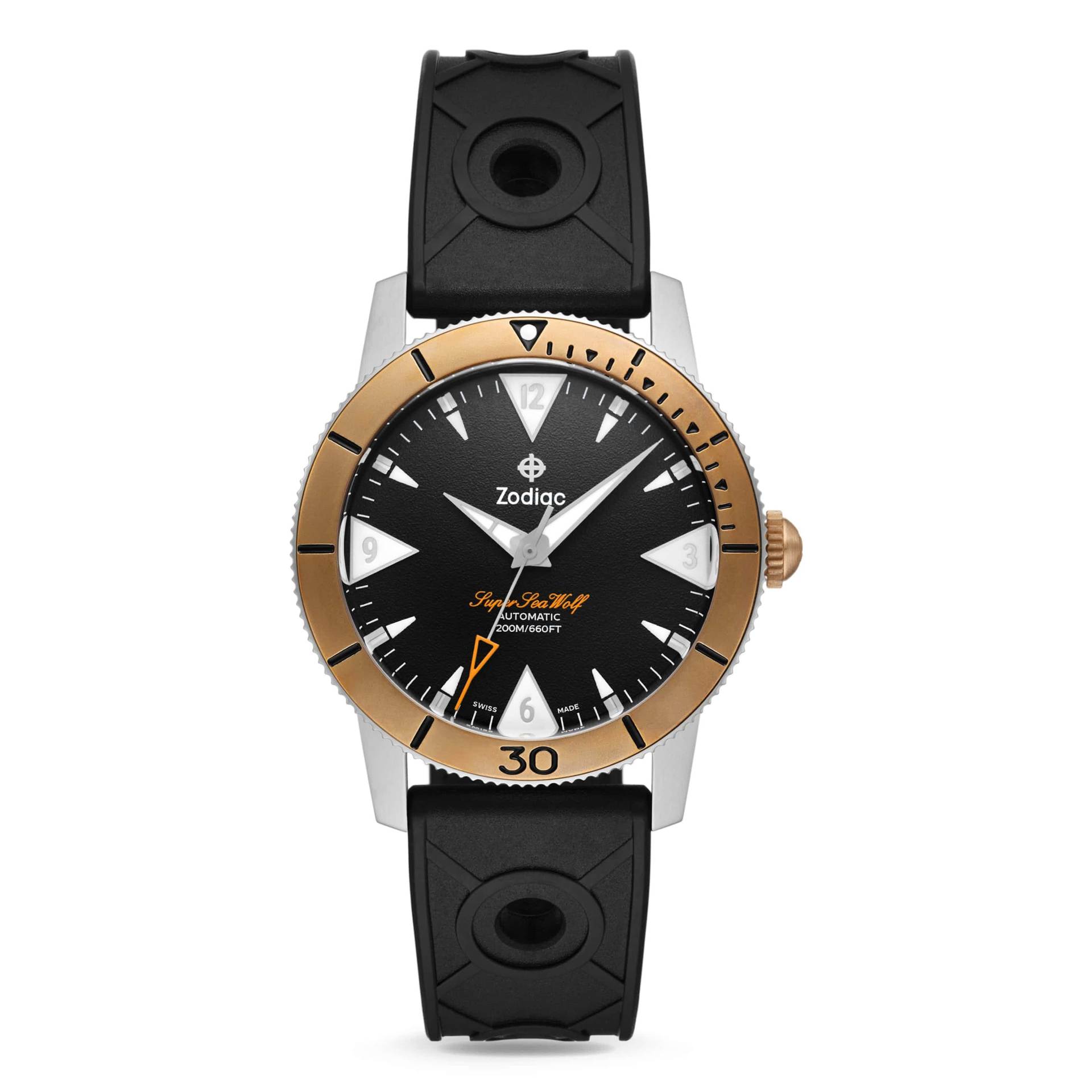 Huckberry x Zodiac Bronze Super Sea Wolf Dive Watch