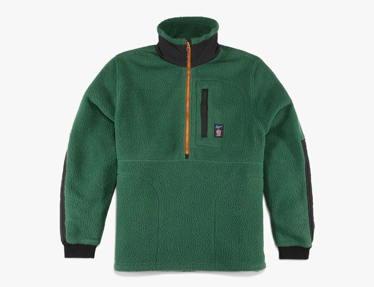 a green jacket