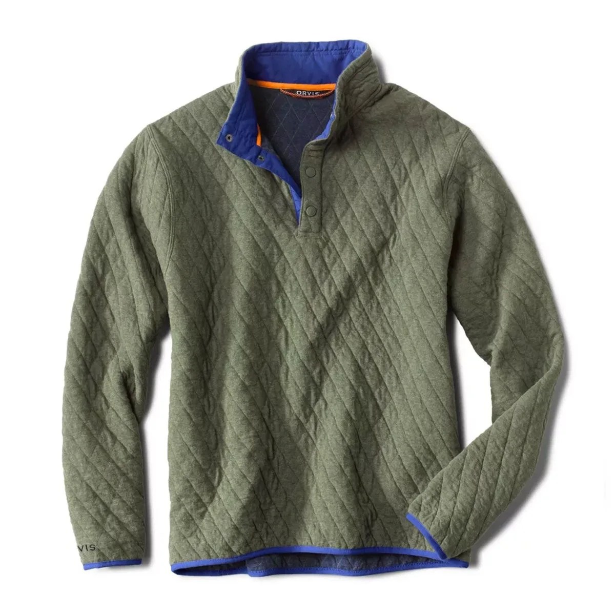 Outdoor Quilted Snap Sweatshirt