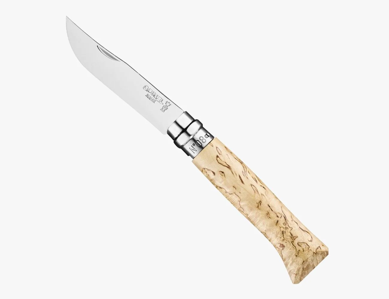 a knife with a wooden handle