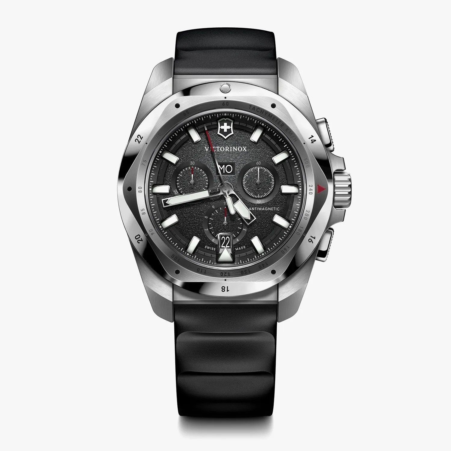 inox chrono black wrist watch