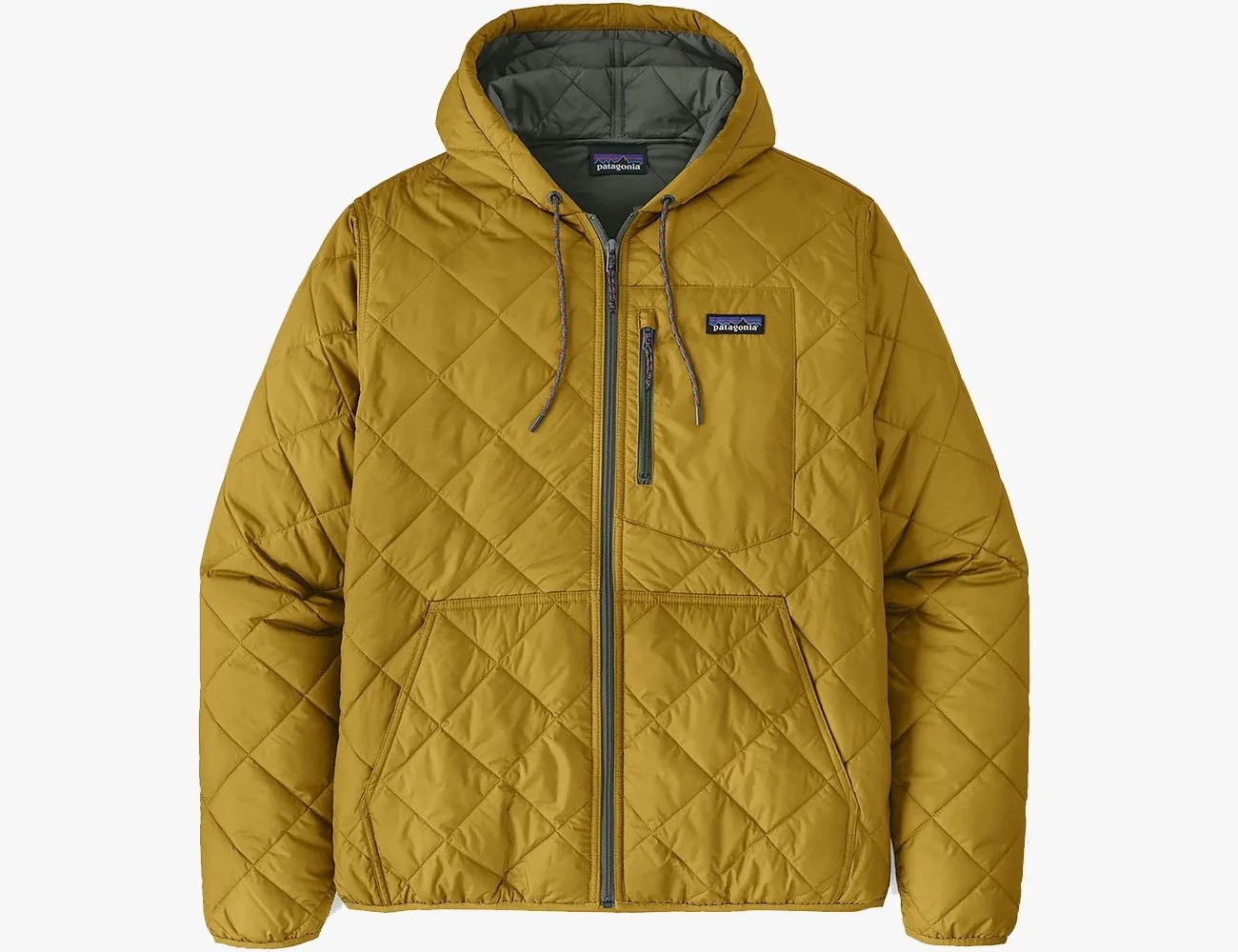 a yellow raincoat with a hood