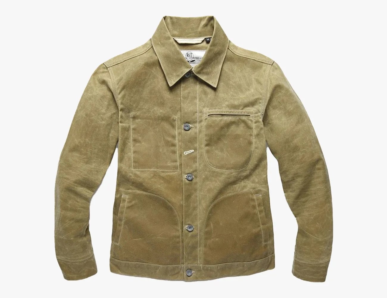 a brown jacket with a white background