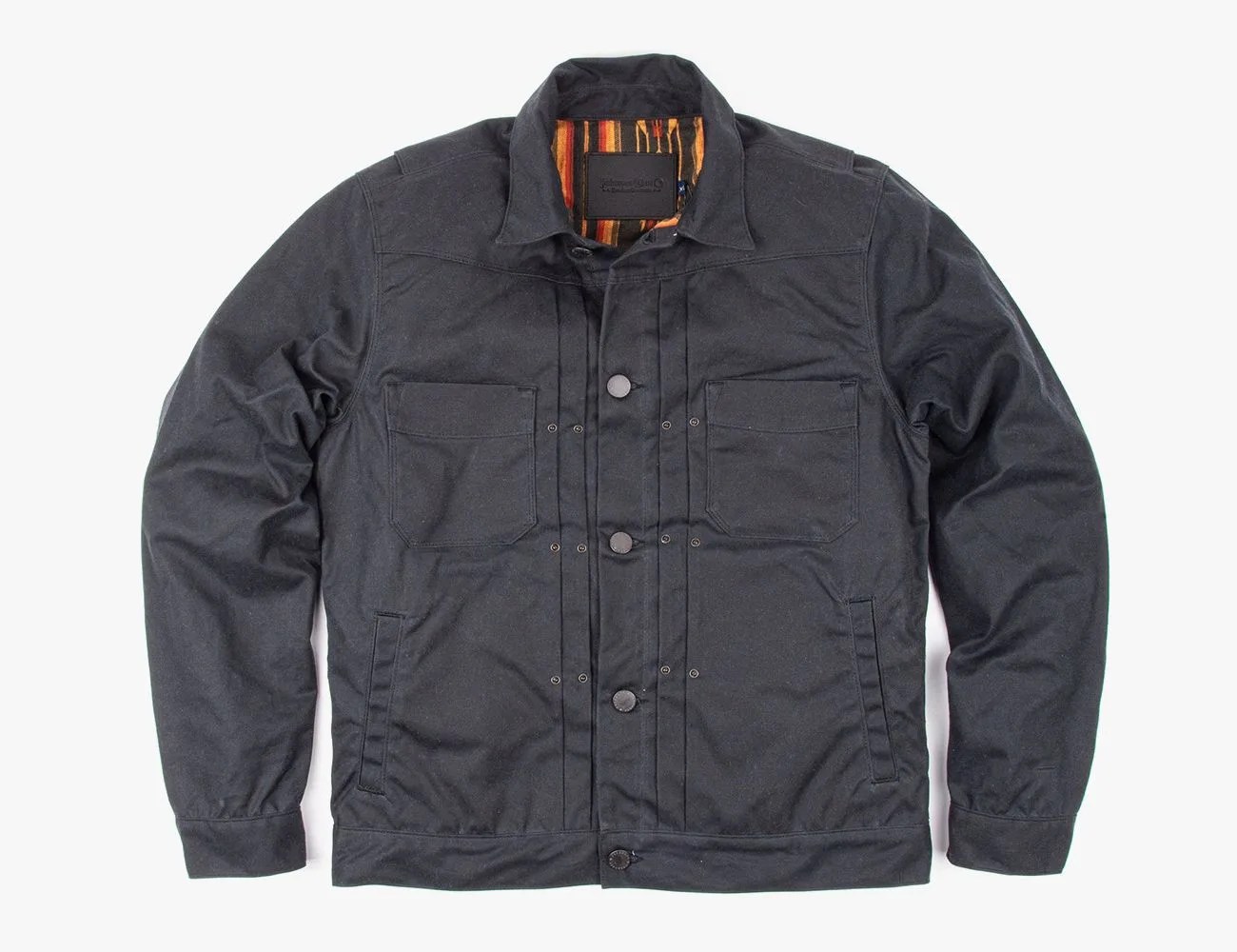 a black jacket