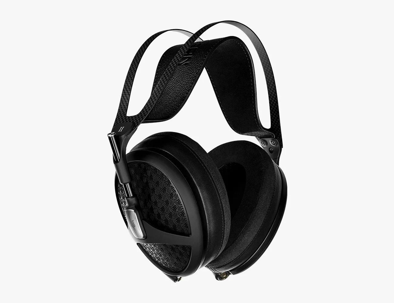 a pair of black headphones