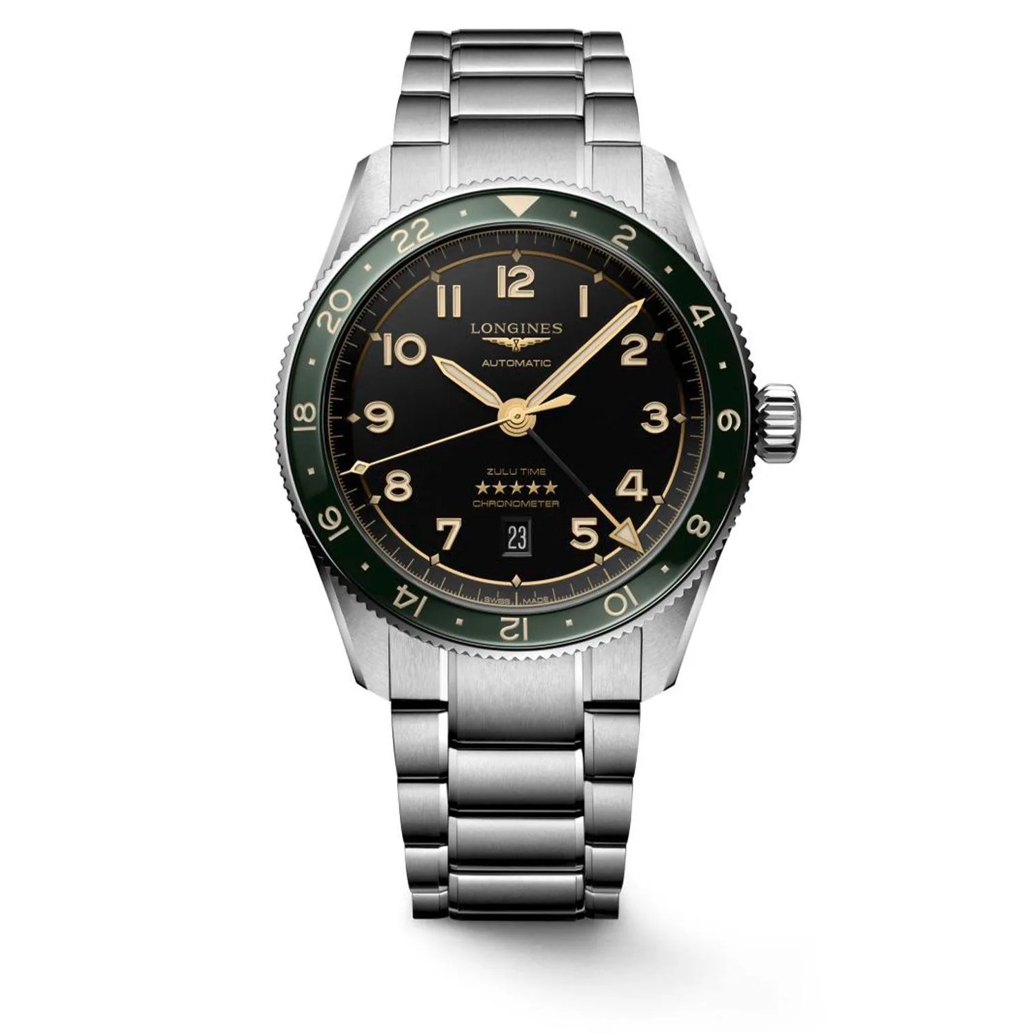 longines spirit zulu time automatic watch