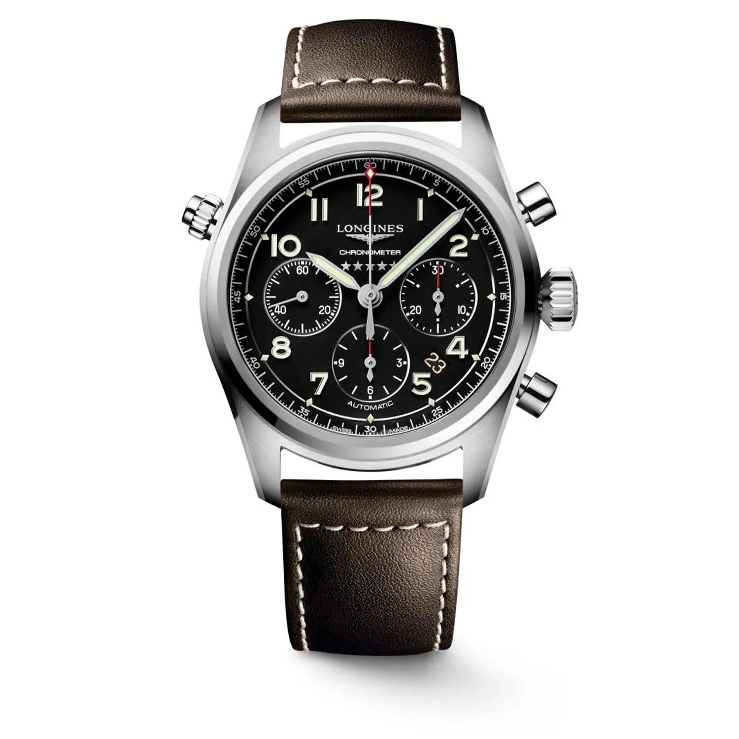 Longines Spirit Zulu Time Champagne Chronograph