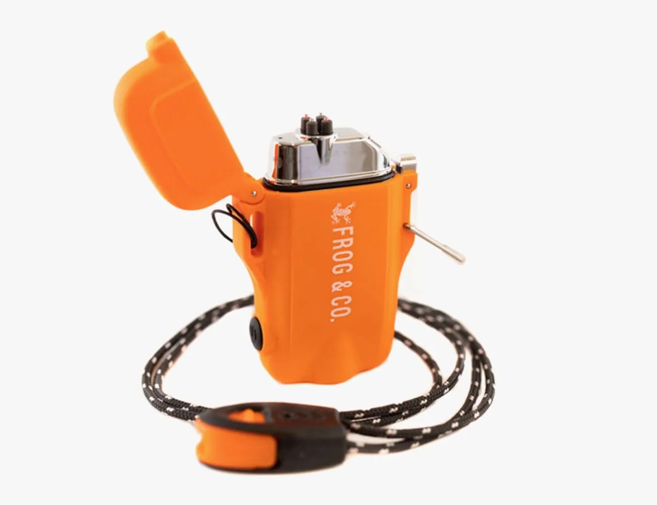 an orange and black lighter