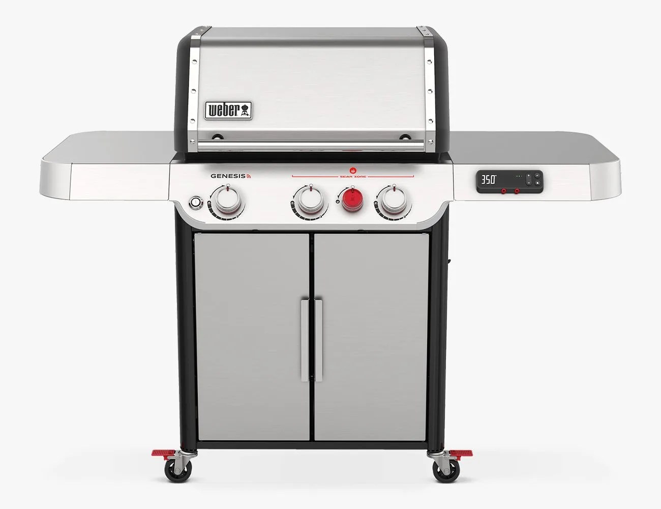 a silver grill