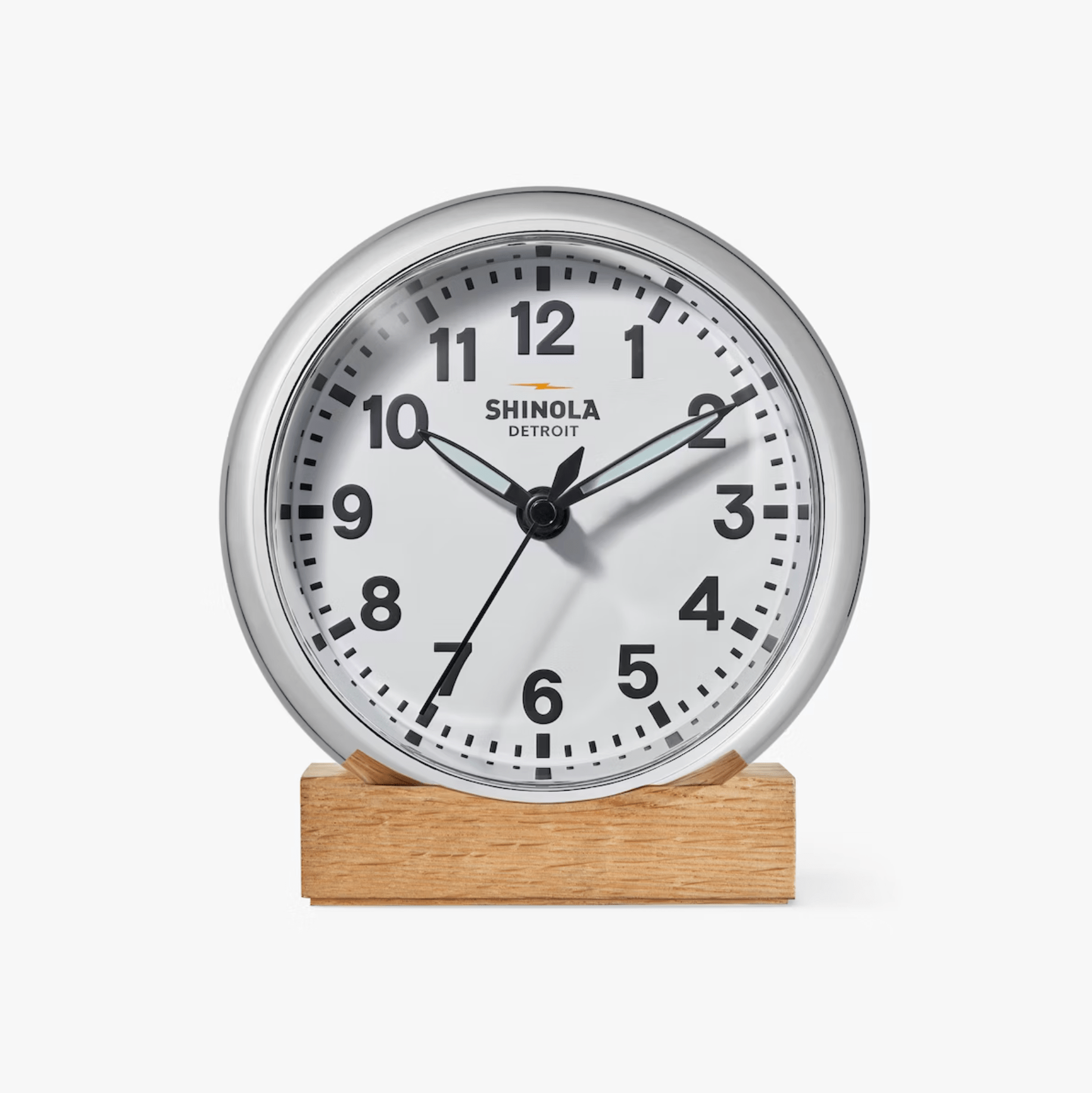 a white and black clock